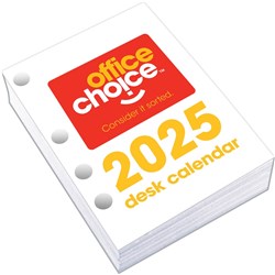 Office Choice Desk Calendar Side Opening Refill 100x75mm