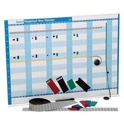 Sasco Perpetual Year Planner Magnetic 855x630mm Blue