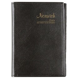 Norwich Diary A7 Week To View Black