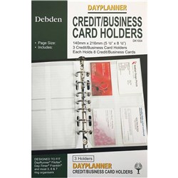Debden Dayplanner Refill Credit Card Holder 216X140Mm