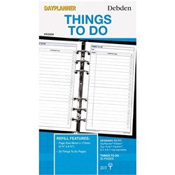 Debden Dayplanner Refill Things To Do 96X172Mm Personal