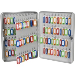 Esselte Key Cabinet H370xL280xW80mm 140 Keys Grey