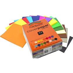 Rainbow Cover Paper A4 125gsm Assorted 500 Sheets