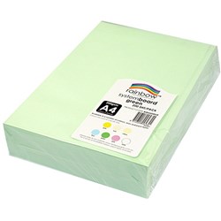 Rainbow System Board A4 200gsm Green Pack of 200