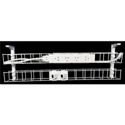 Rapid Cable Management Dual Basket 650mm 4GPO + 2Data Interconnecting Lead 1.5m
