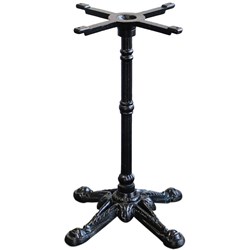 Bistro Iron Table Base Black With Decorative Pattern Max Top Size 800x800mm