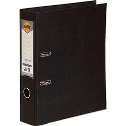 Marbig PE Lever Arch Binder A4 75mm Linen Black