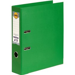 Marbig PE Lever Arch Binder A4 75mm Linen Green
