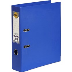 Marbig PE Lever Arch Binder A4 75mm Linen Royal Blue