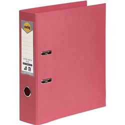 Marbig PE Lever Arch Binder A4 75mm Linen Coral