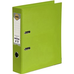 Marbig PE Lever Arch Binder A4 75mm Linen Lime