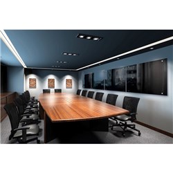 Visionchart Lumiere Glass Board 1800x1200mm Black