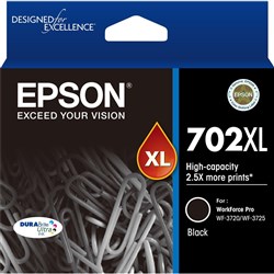Epson 702XL Ink Cartridge High Yield Black C13T345192