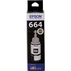 Epson T664 EcoTank Ink Refill Bottle Black C13T664192