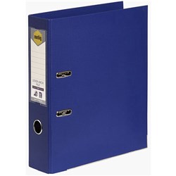 Marbig PE Lever Arch Binder A4 75mm Linen Blue