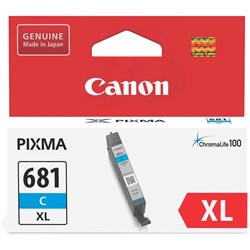 Canon CLI681XLC Ink Cartridge High Yield Cyan