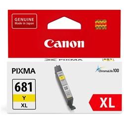 Canon CLI681XLY Ink Cartridge High Yield Yellow