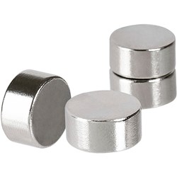 Quartet Infinity Heavy Duty Magnets Circles Silver Pack of 4