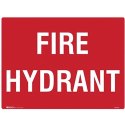 Brady Fire Sign Fire Hydrant 600x450mm Polypropylene