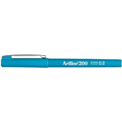 Artline 220 Fineliner Pen 0.2mm Sky Blue Box of 12