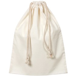 Zart Calico Library Bag With Drawstring 35x44cm Beige Pack of 10
