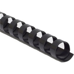 Gold Sovereign Plastic Binding Comb A4 21 Loop 16mm Black Pack of 100