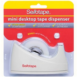Sellotape Mini Desktop Tape Dispenser Assorted Colours