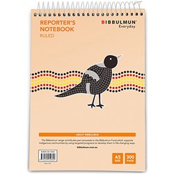 Bibbulmun Spiral Notebook A5 Ruled 7mm Top Bound 300 Page