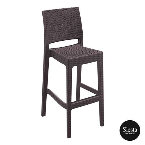 Resin_Rattan_Bar_Jamaica_Barstool_brown_front_side