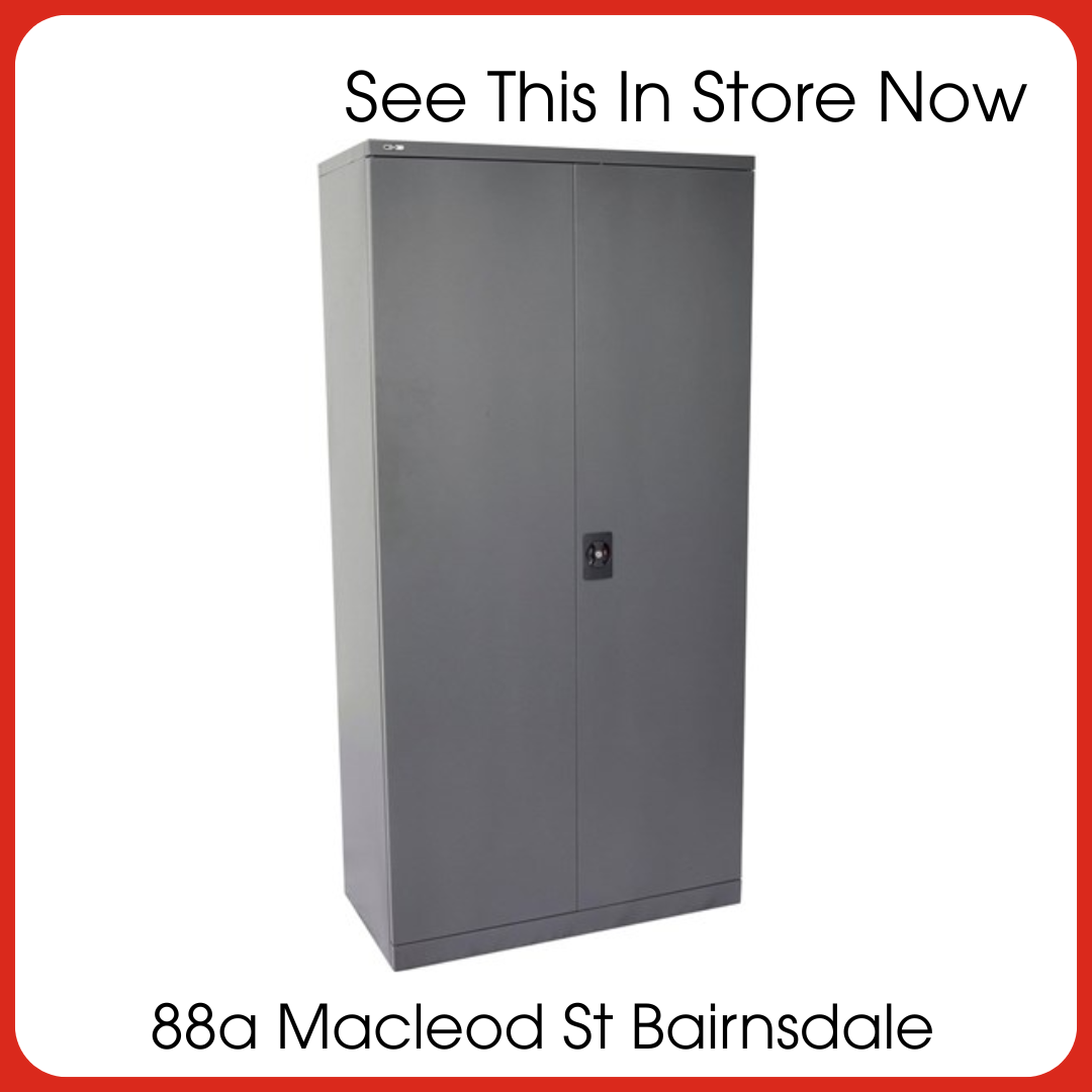 Storage - Go Steel Storage Cupboard 1830H x 910W x 450mmD Graphite ...