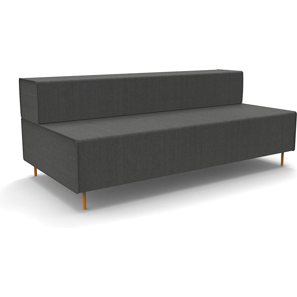 Chairs & Accessories Rapid Lounge Triple Seat and Back Rest 710Hx1830Wx940mmD Charcoal Ash