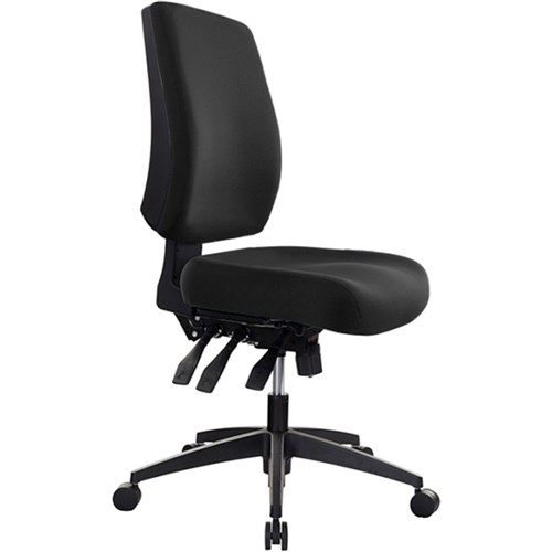 Chairs & Accessories - Buro Tidal Office Chair Mid Back No Arms Seat Slide  Black Fabric Seat and Back-Office Choice Bairnsdale - Office Choice  Bairnsdale - Office Supplies, Stationery & Furniture